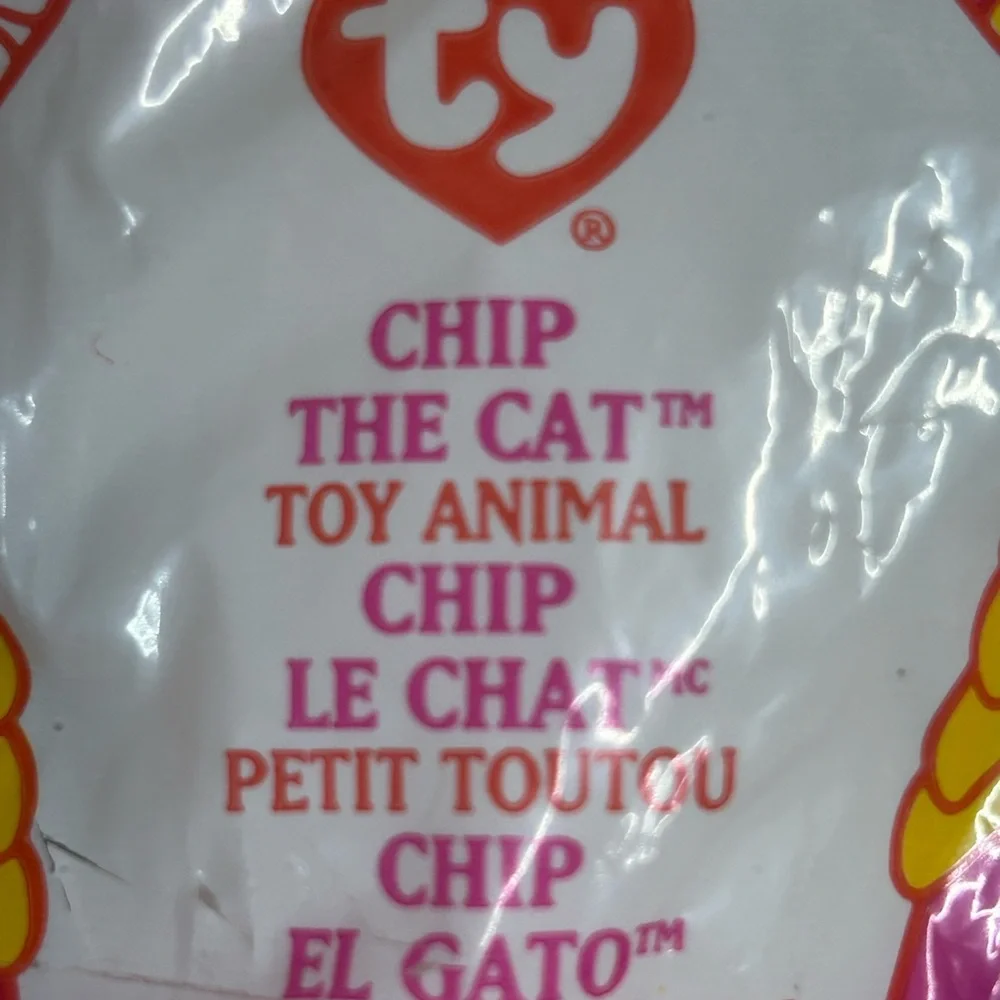 Ty Chip the Cat Toy - Pink Packaging